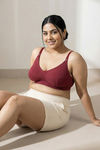 Zivame True Curv Maternity Double Layered Non Wired Full Coverage Nursing Bra - Beet Red — thumbnail 4